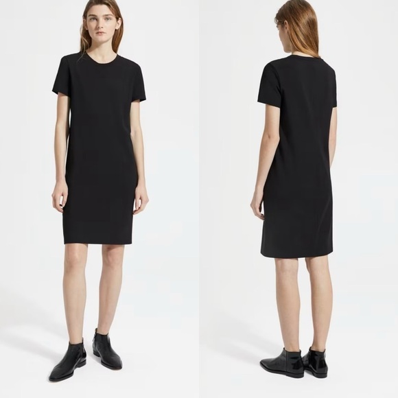 Theory Continuous Tee Dress in Pima Cotton-Modal - Picture 1 of 5